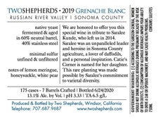 2018 Tribute to Saralee Grenache Blanc (7272456716481)